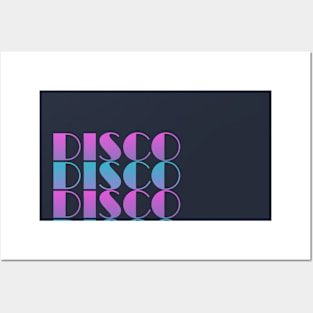 DISCO-Neon Text Posters and Art